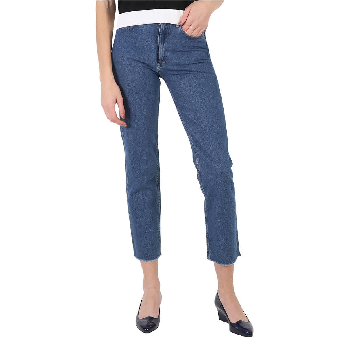 Apc Indigo Martin F Jeans In Washed Indigo
