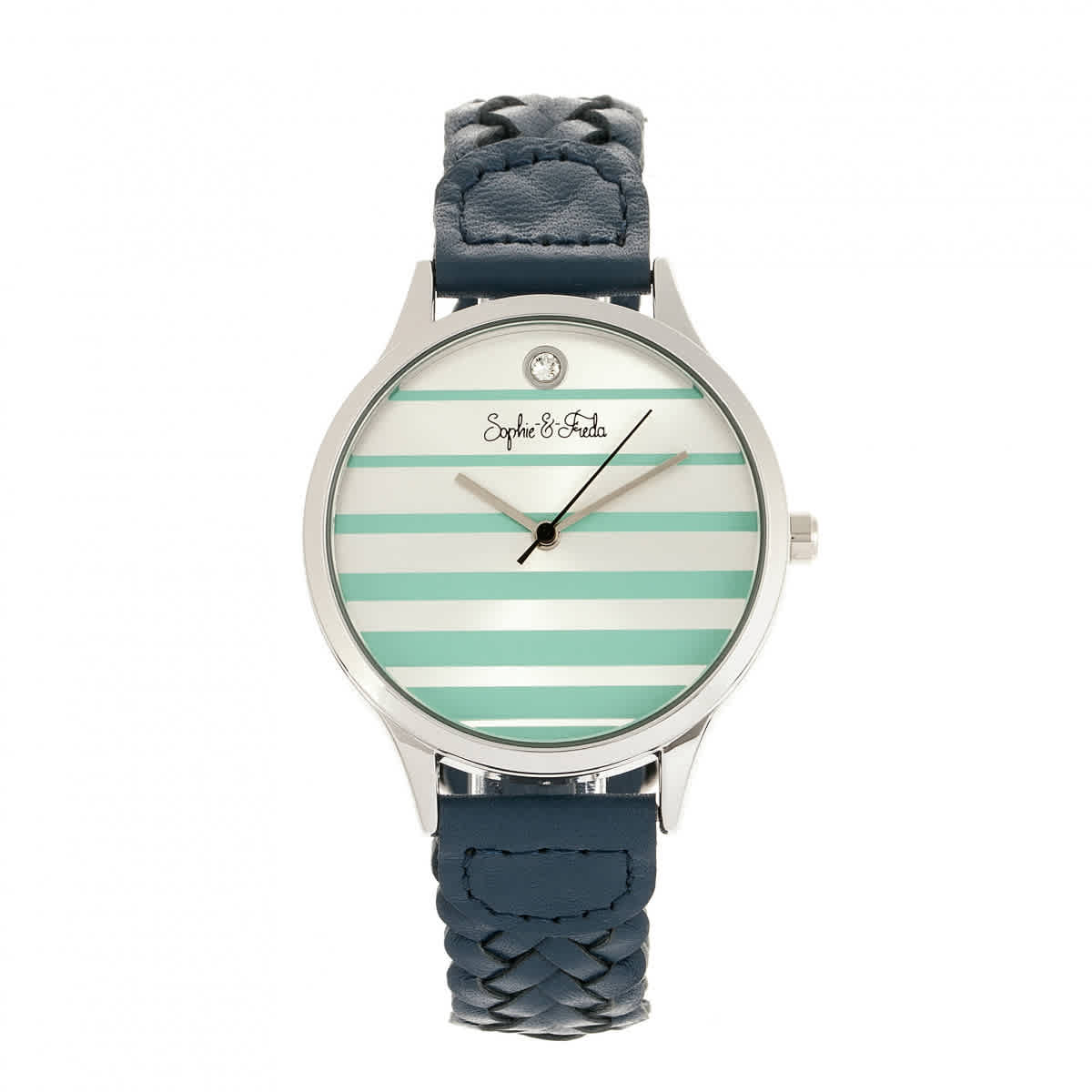 Shop Sophie And Freda Tucson Silver Dial Ladies Watch Sf4502 In Silver / Teal