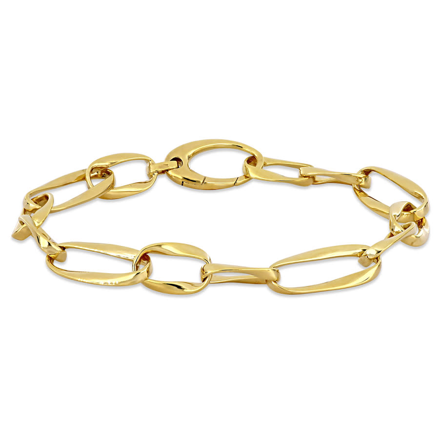 Amour Oval Link Bracelet In 14k Yellow Gold - 8 In.