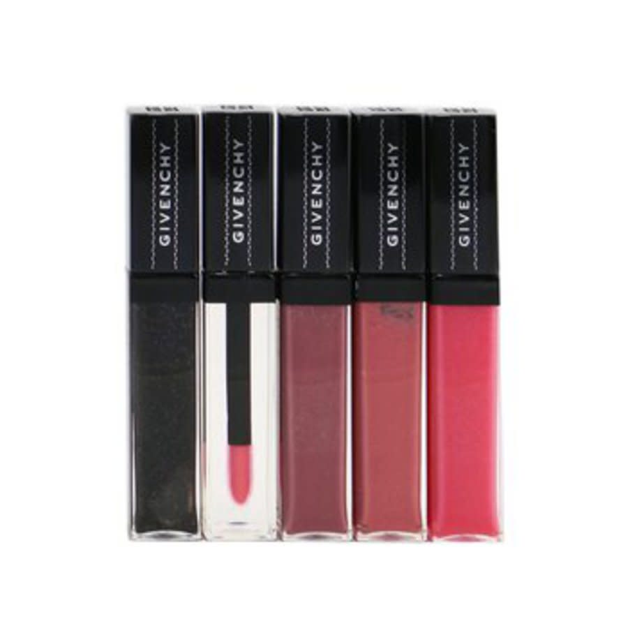 Givenchy Ladies Gloss Interdit Quintet Mini Gloss Set Gift Set Makeup 3274872362840 In Beige,black,pink