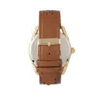 Shop Simplify The 5900 Gold Dial Camel Leather Watch Sim5903 In Camel / Gold / Gold Tone