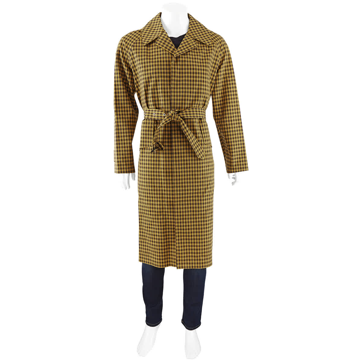 checked coat mens