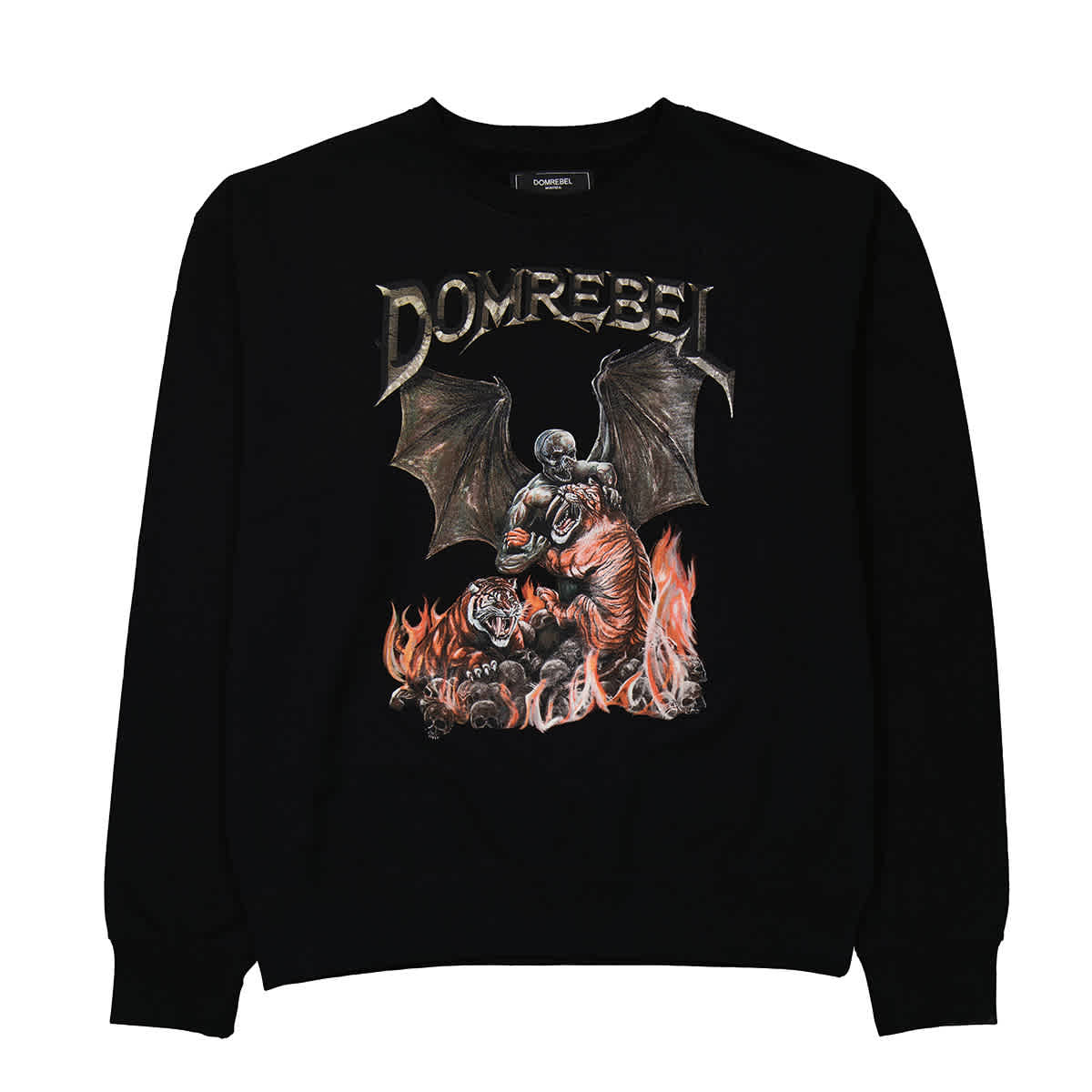 DOMREBEL Snap graphic-print Sweatshirt - Black