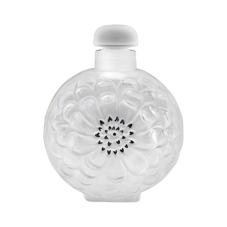 LALIQUE DAHLIA CLEAR CRYSTAL PERFUME BOTTLE NO. 4 1135300