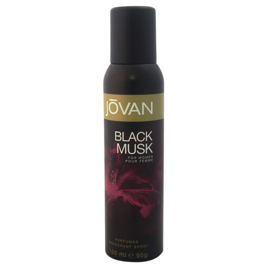 Jovan Black Musk / Deodorant Spray Perfumed 5.0 oz (150 Ml) (w) In Black