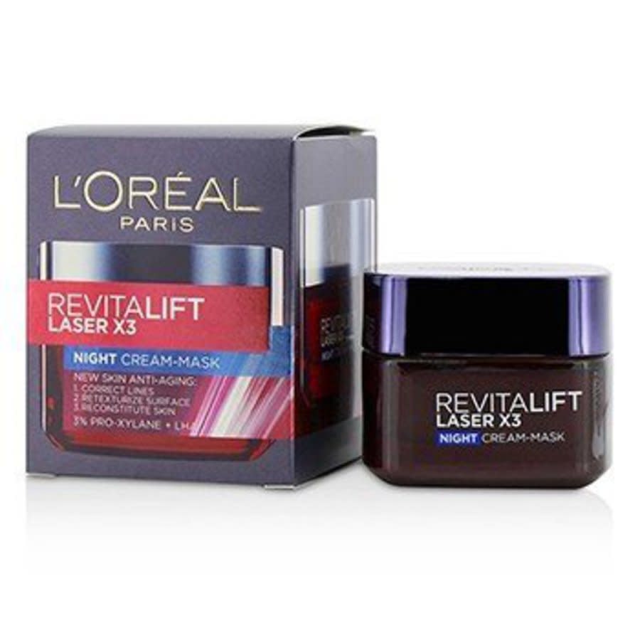 L'oreal - Revitalift Laser X3 New Skin Anti-aging Night Cream-mask 50ml/1.7oz In Beige