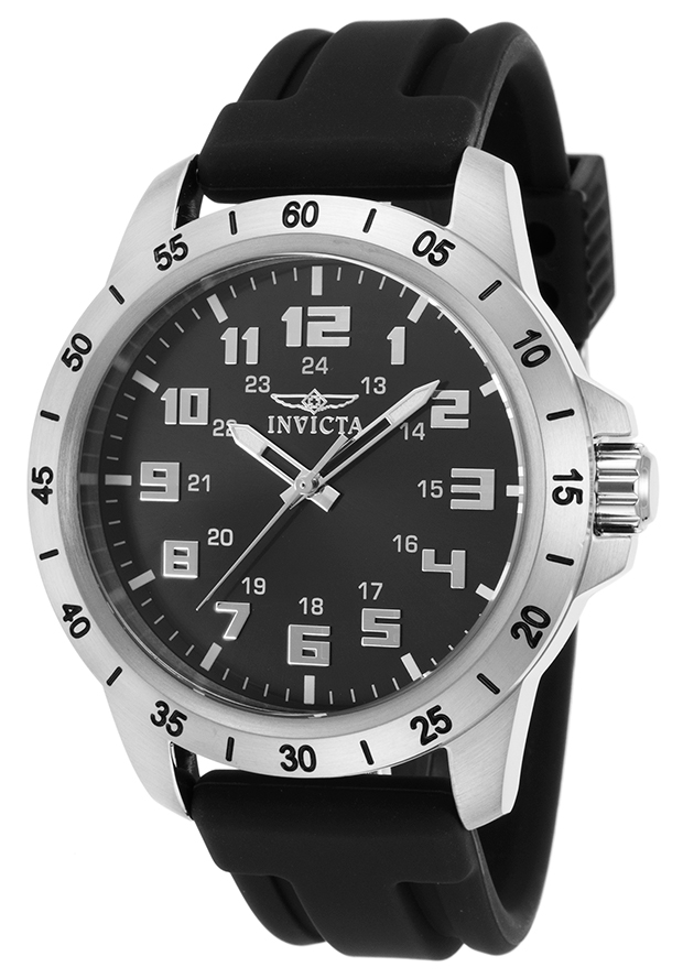 Invicta Pro Diver Black Dial Mens Watch 21835 In Black,silver Tone