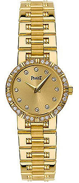 Piaget Dancer Ladies Diamond Watch Goa02107 In Beige,gold Tone,yellow