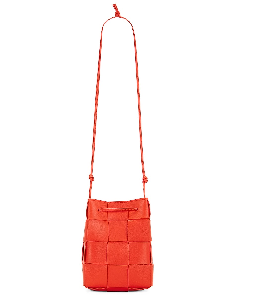 Bottega Veneta Small Cross Body Bucket Bag In Sunburst