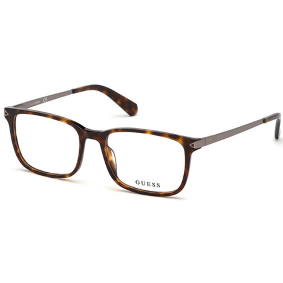 Guess Mens Tortoise Square Eyeglass Frames Gu196305254