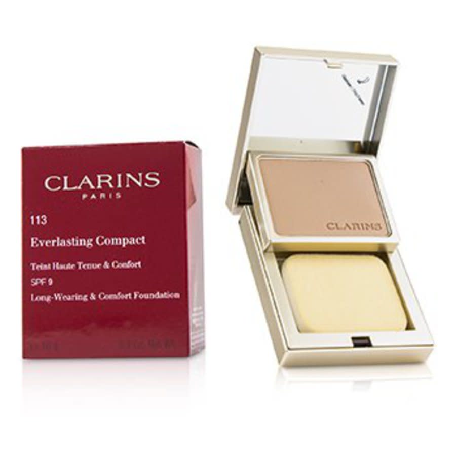 Clarins - Everlasting Compact Foundation Spf 9 - # 113 Chestnut 10g/0.3oz In Brown