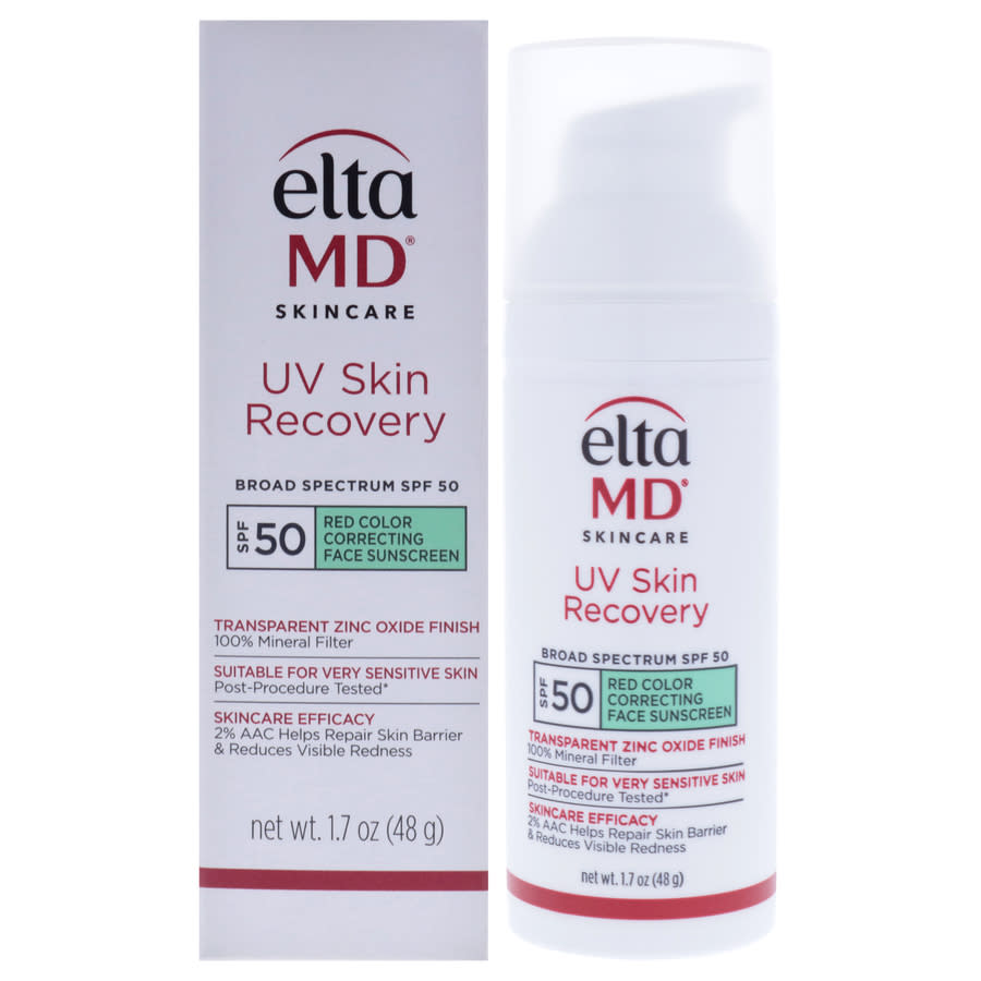 EltaMD UV Skin Recovery Red Color Correcting Green Tint Face Sunscreen SPF 50 1.7 oz 827854021629