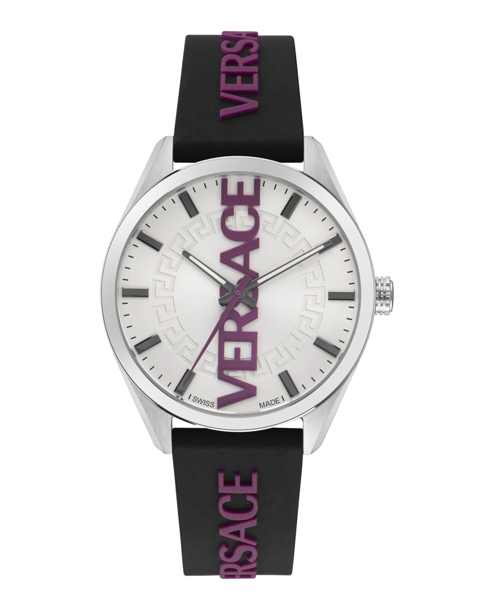Versace V-vertical Quartz White Dial Mens Watch Ve3h00122 In Black / Gold / Gold Tone / Silver / White / Yellow