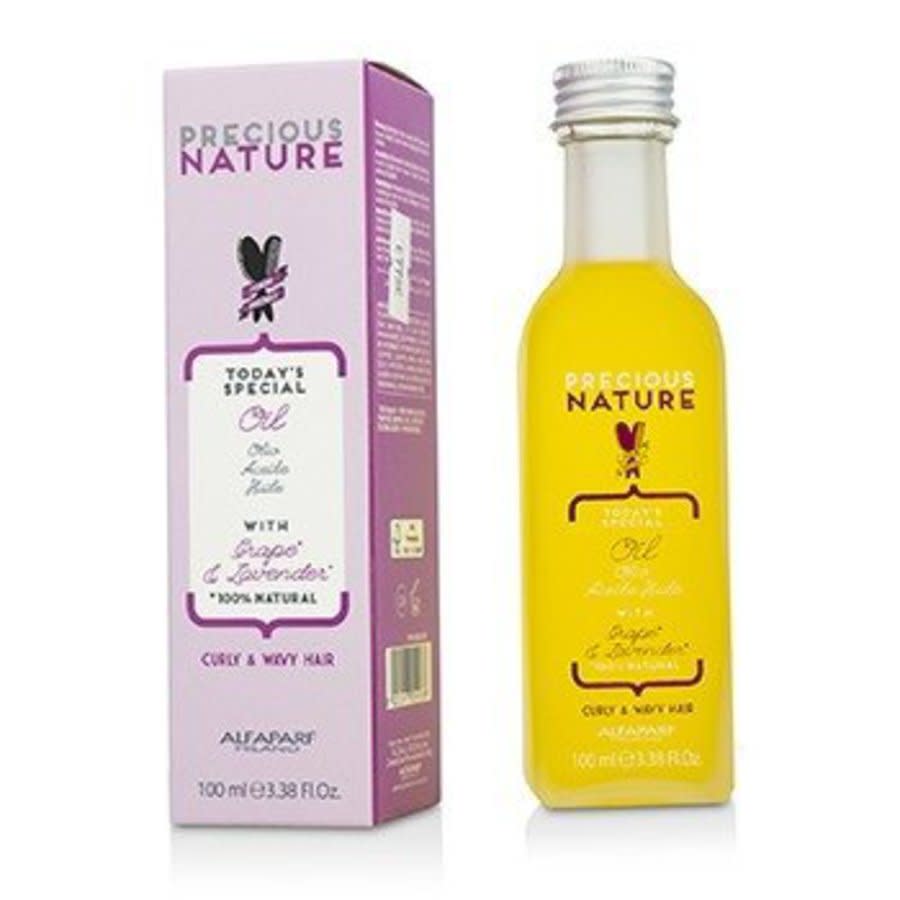 Alfaparf - Precious Nature Today's Special Oil With Grape & Lavender (for Curly & Wavy Hair) 100ml/3.38oz In Blue,purple