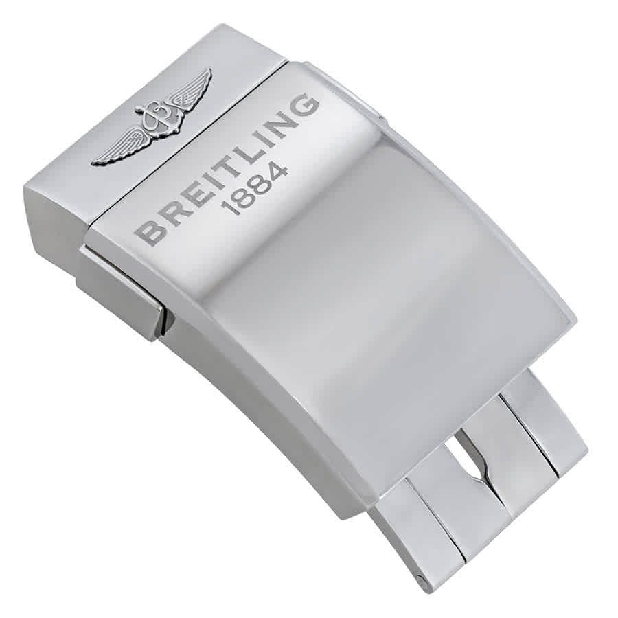 Breitling Stainless Steel 20 Mm Deployment Clasp In Silver