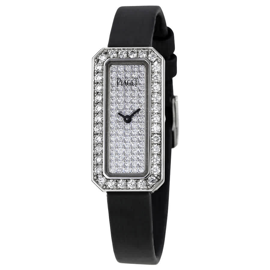 Piaget Limelight Diamonds Diamond Dial Ladies Quartz Watch G0a39201 In Black / Gold / Lime / White