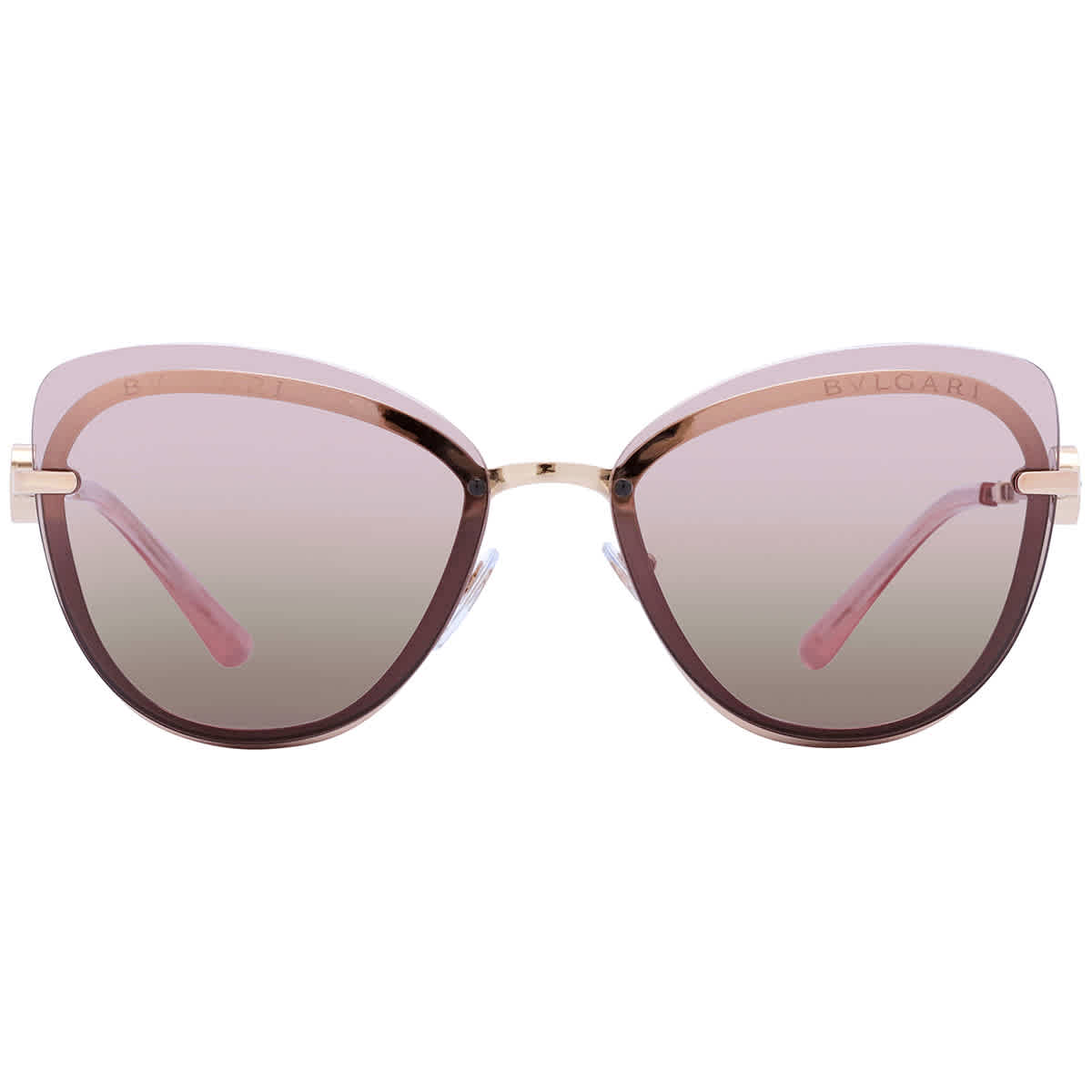 Bvlgari Pink Gradient Gray Butterfly Ladies Sunglasses BV6182B20143B60