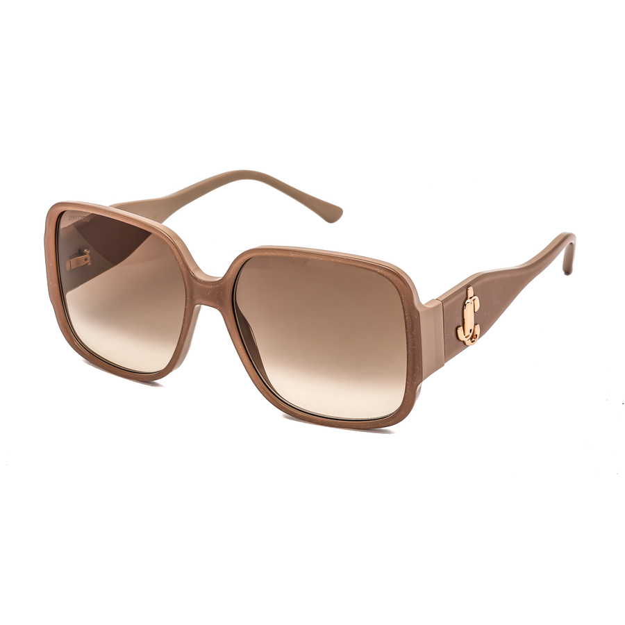 JIMMY CHOO Brown Gradient Square Ladies Sunglasses