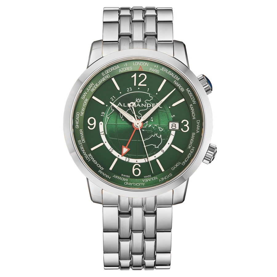 ALEXANDER ALEXANDER ALEXANDER 2 QUARTZ GREEN DIAL MENS WATCH A171B-04