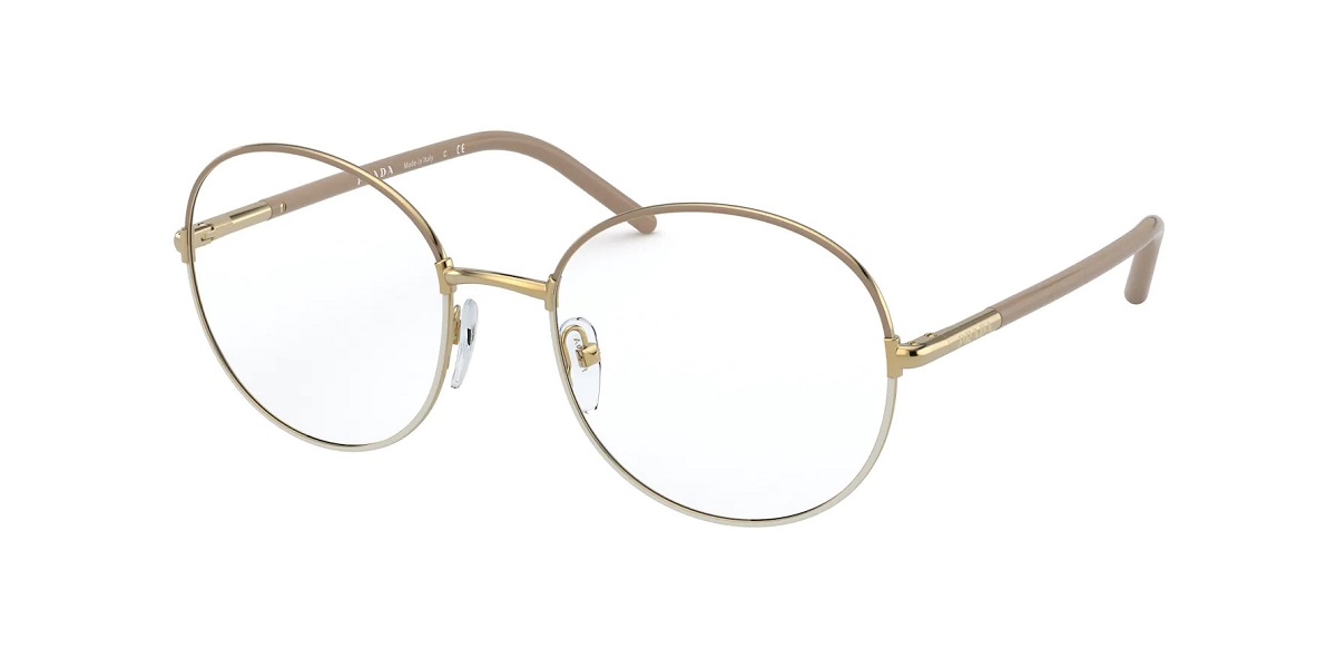 Prada Demo Round Ladies Eyeglasses Pr 55wv 06i1o1 53 In N/a