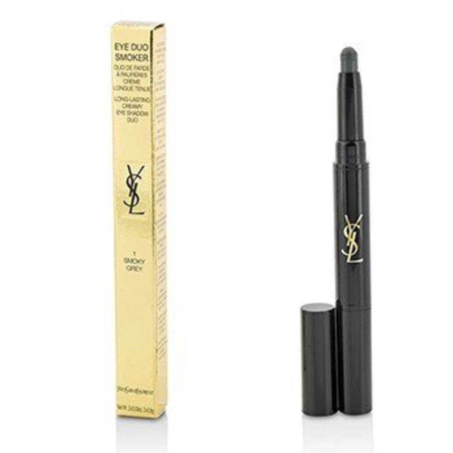 Saint Laurent - Eye Duo Smoker Long Lasting Creamy Eye Shadow Duo - # 1 Smoky Grey 2x0.8g/0.03oz In Beige,grey