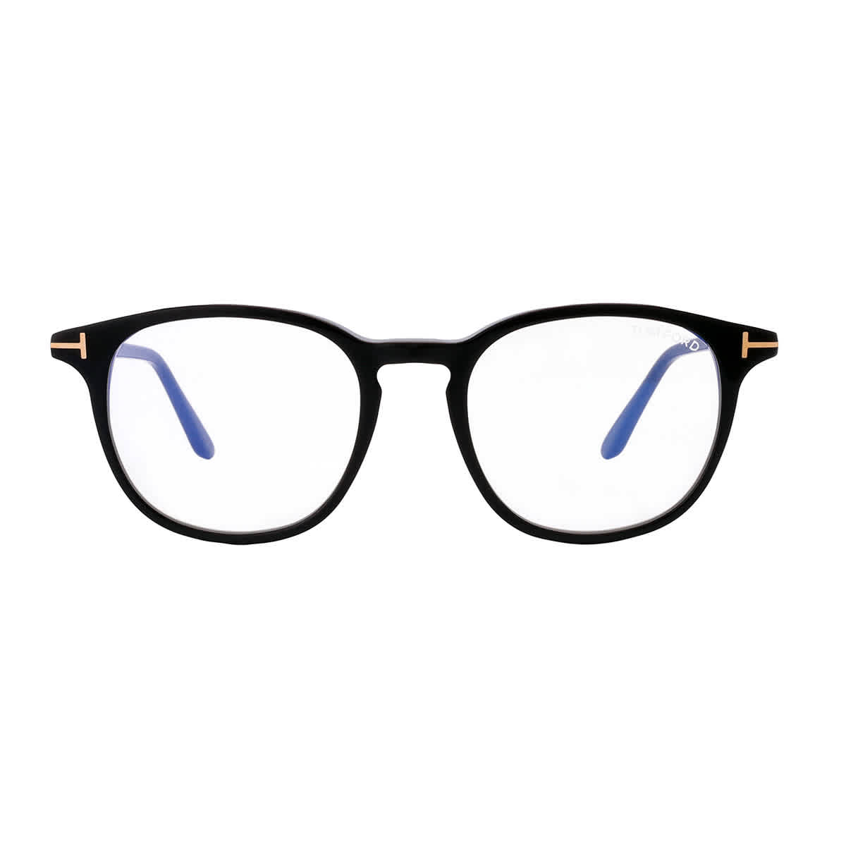 Tom Ford Blue Block Round Mens Eyeglasses FT5832-B 001 50