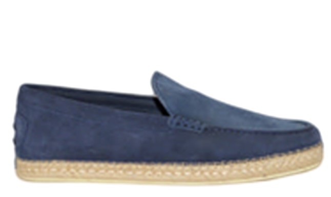 TOD'S TODS MENS SUEDE SLIP-ON ESPADRILLES