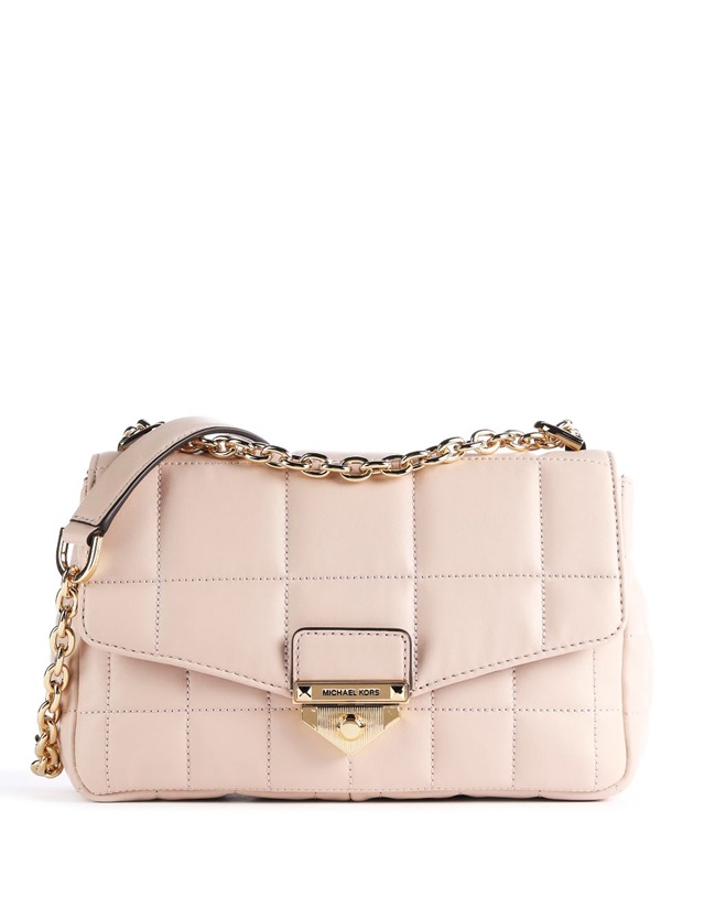 Michael Kors Soft Pink Ladies Soho Large Quilted Leather Shoulder Bag  30F0G1SL3L-187 194900124123 - Handbags - Jomashop