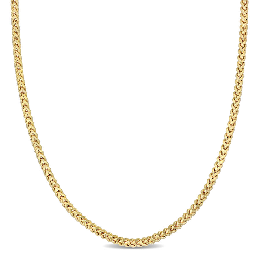 Amour 10k Yellow Gold 2.3mm Franco Link Necklace 18