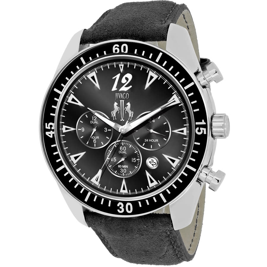 Click to view more detailed imagery on our partner's website Jivago Timeless Chronograph Black Dial Mens Watch Jv4511