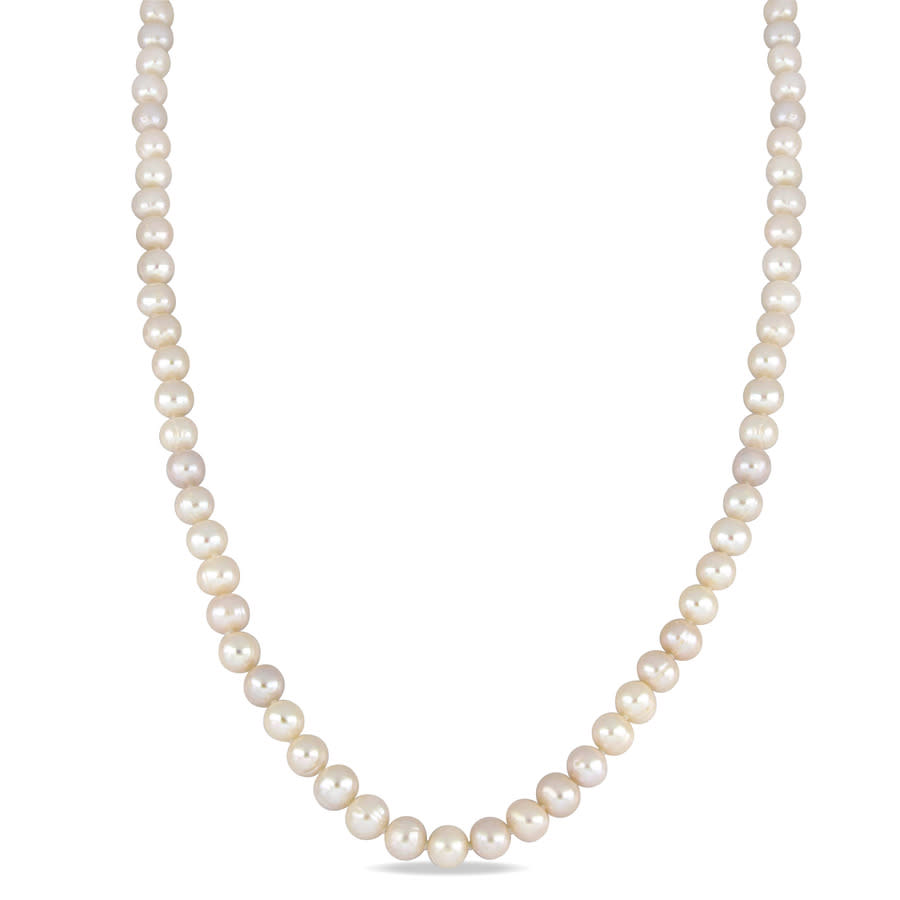 Amour 36  7.5-8mm Freshwater Cultured Pearl Endless Necklace In White