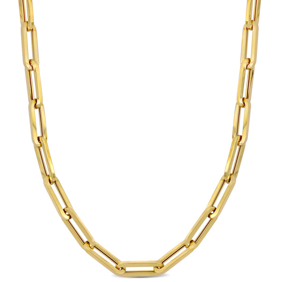 Amour 6.5mm Oval Link Chain Necklace 10k Yellow Gold - 40 In