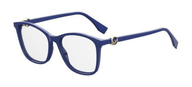 Fendi Demo Square Eyeglasses Ff 0300 0pjp 00 53/17 In Blue