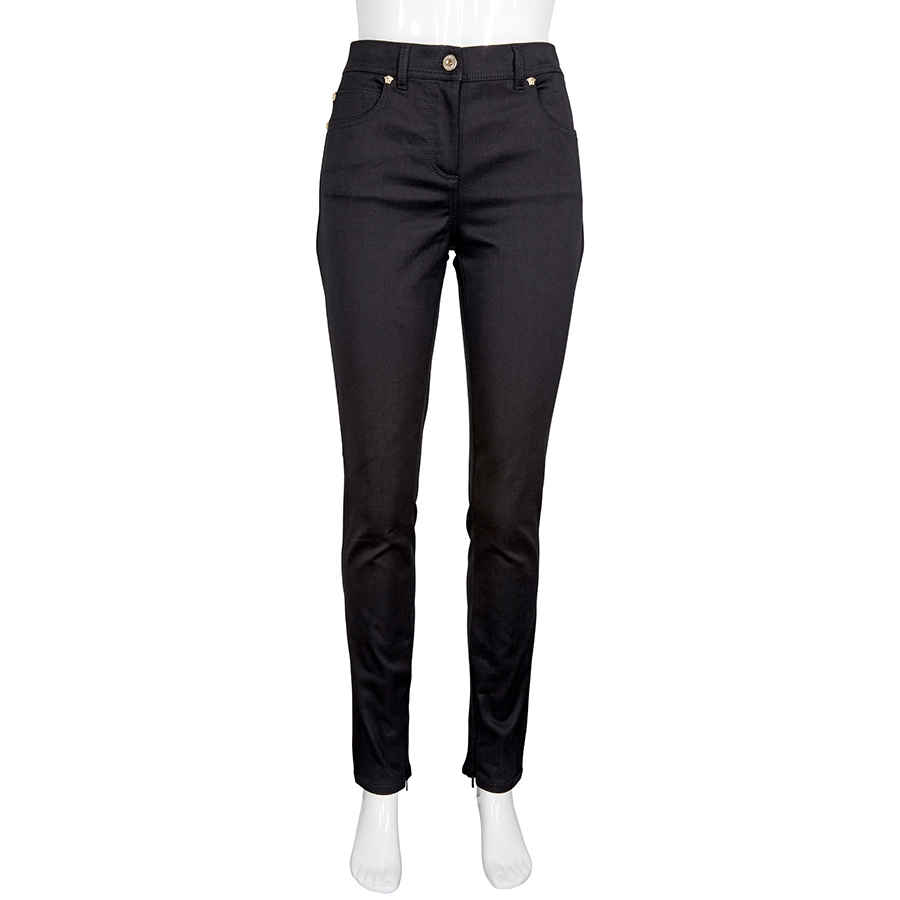 Versace Ladies Jeans Black Pantalone Don