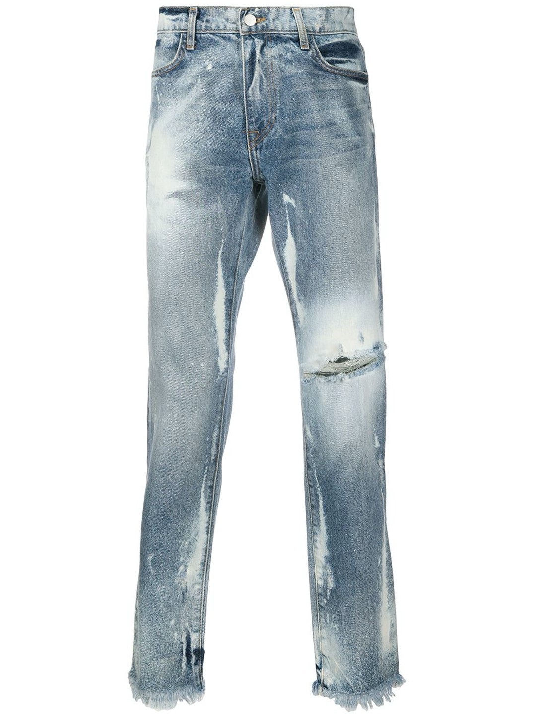 424 MENS BLUE MARSHALL JEANS WASHED-OUT