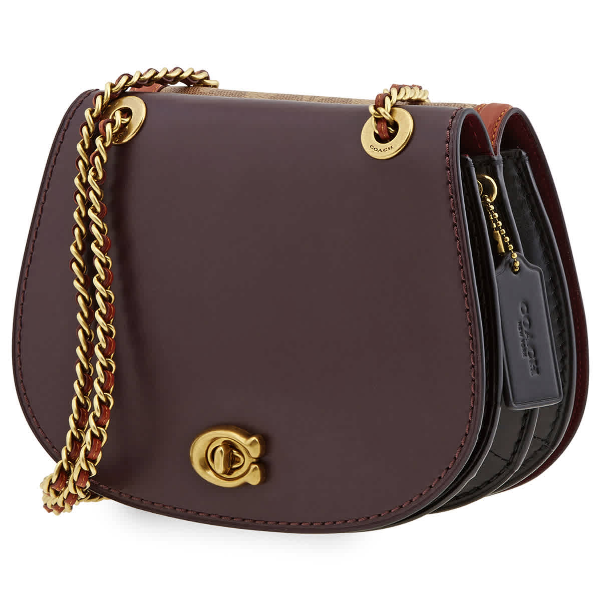 Coach Parker Saddle Coach Parker Coach Tea Rose Saddle Bag Leather 