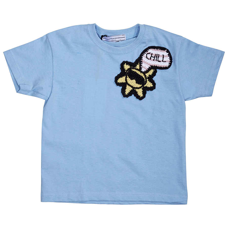 Michaela Buerger Girls Light Blue New York T-shirt