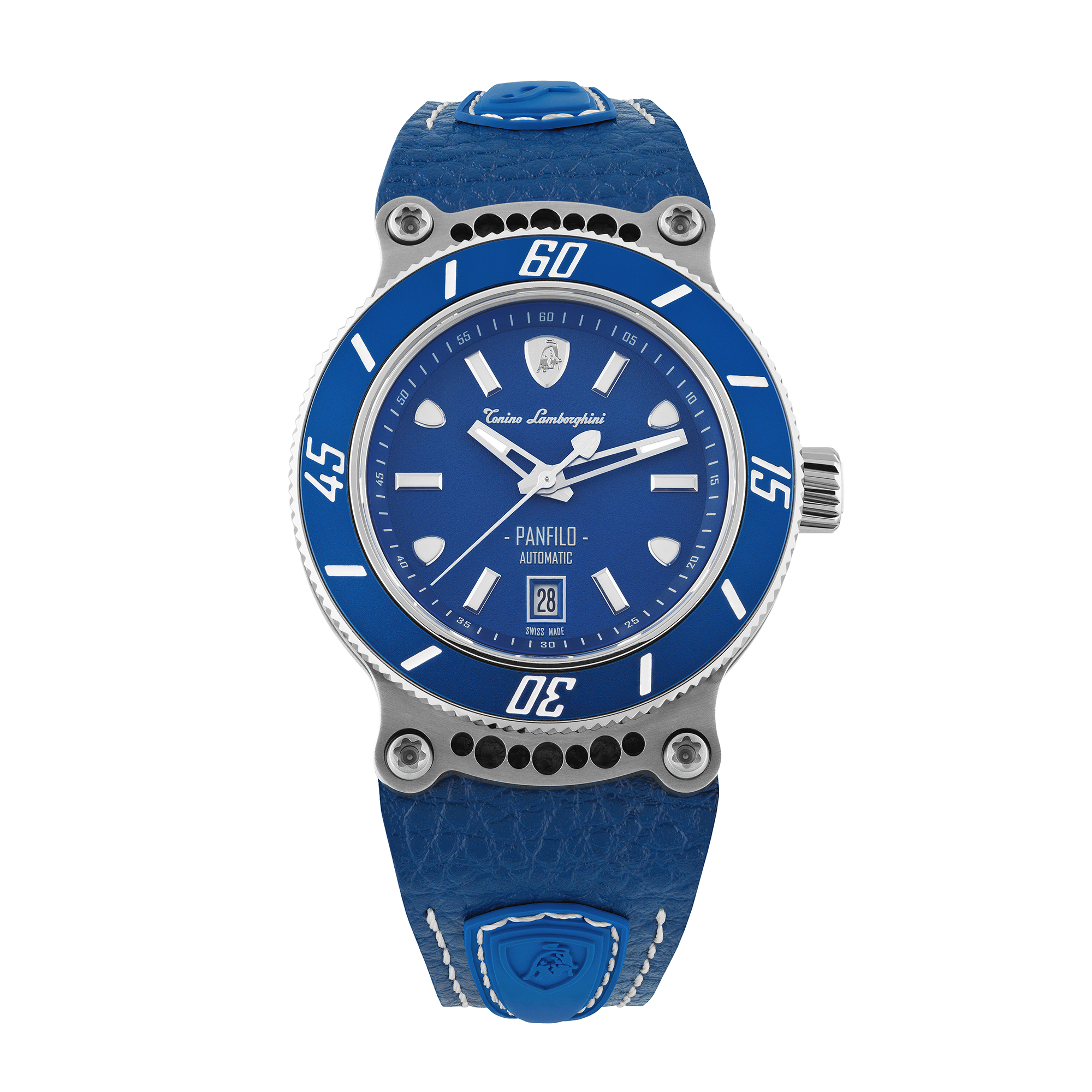 TONINO LAMBORGHINI TONINO LAMBORGHINI PANFILO AUTOMATIC BLUE DIAL MENS WATCH TLF-T03-2