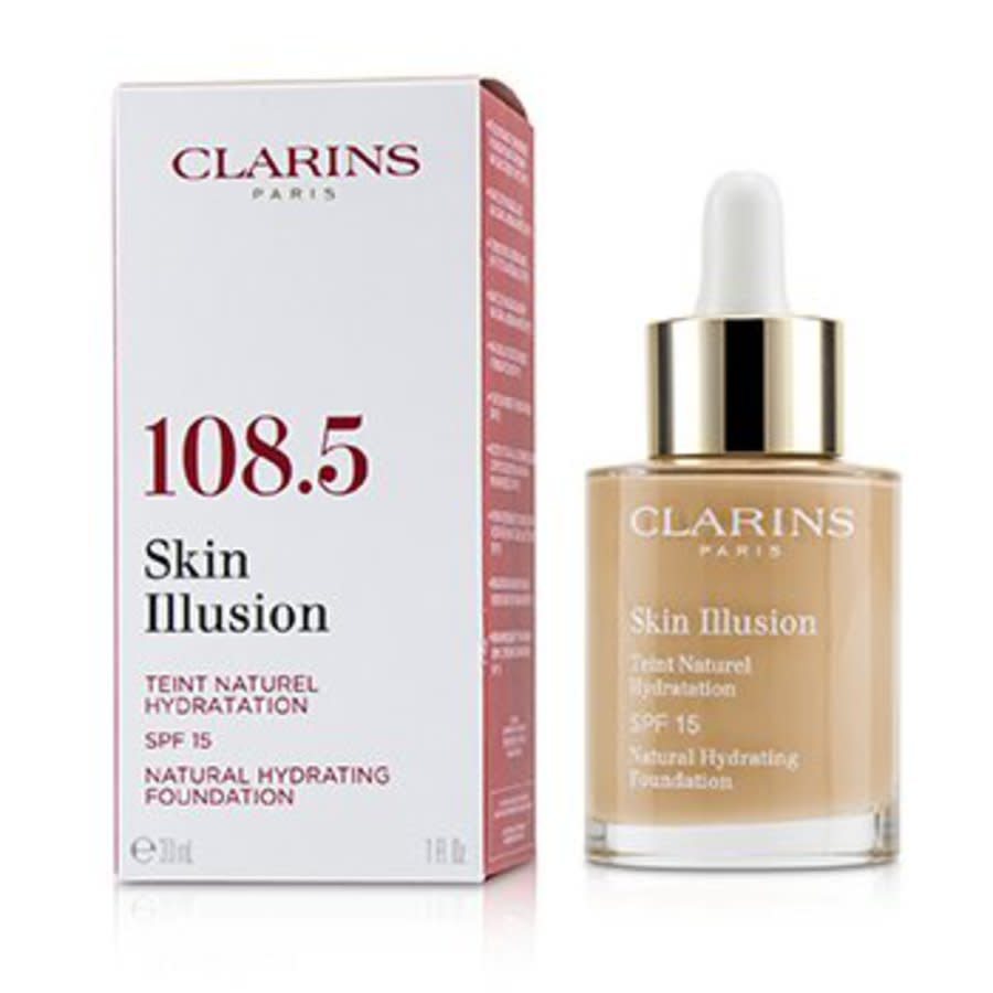 Clarins - Skin Illusion Natural Hydrating Foundation Spf 15 # 108.5 Cashew 30ml/1oz In N,a