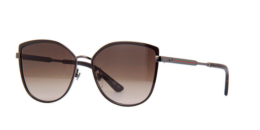 GUCCI GUCCI BROWN GRADIENT CAT-EYE LADIES SUNGLASSES GG0589SK 002 57