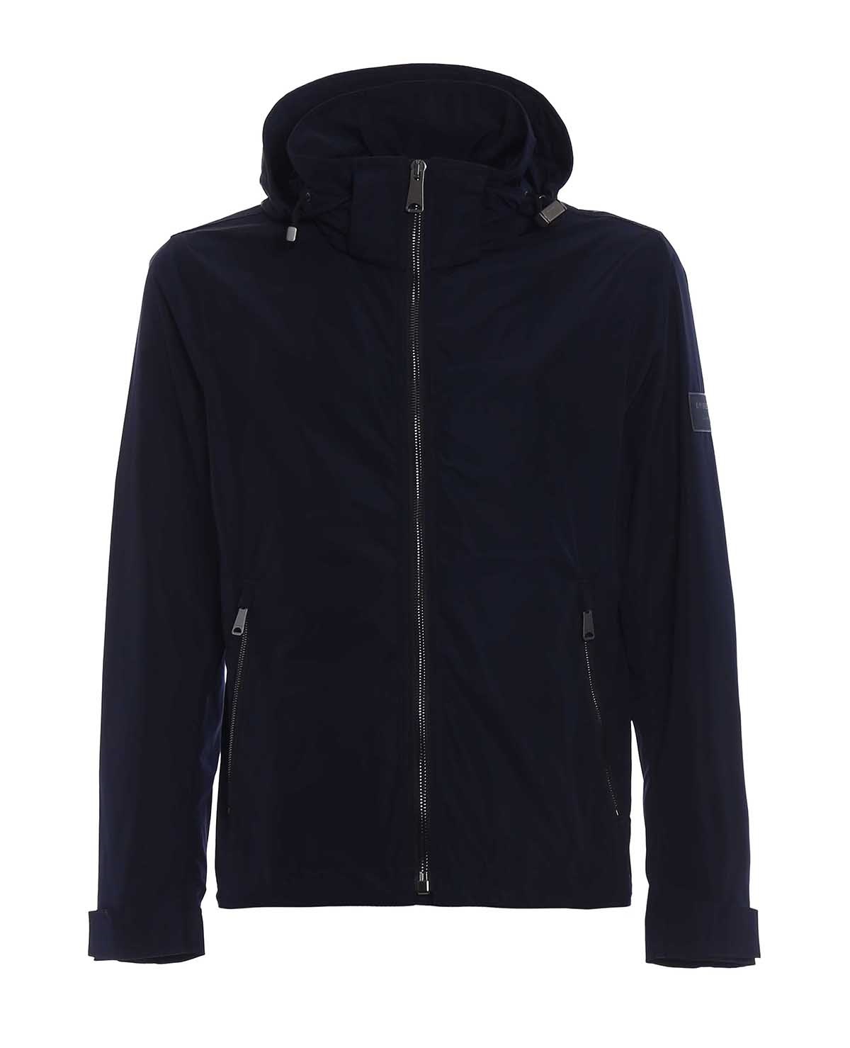 Burberry Hedley Nylon Hooded Jacket Iin Navy