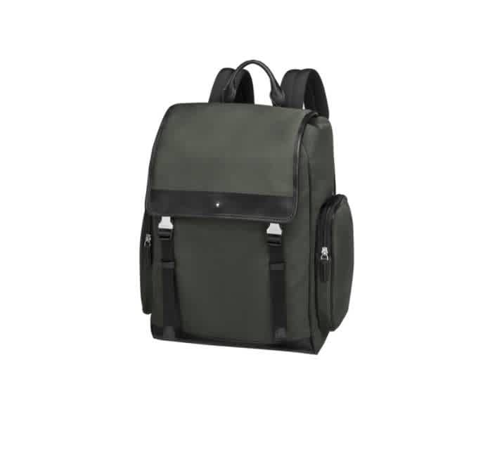 MONTBLANC MENS SARTORIAL KHAKI GREEN MEDIUM JET BACKPACK