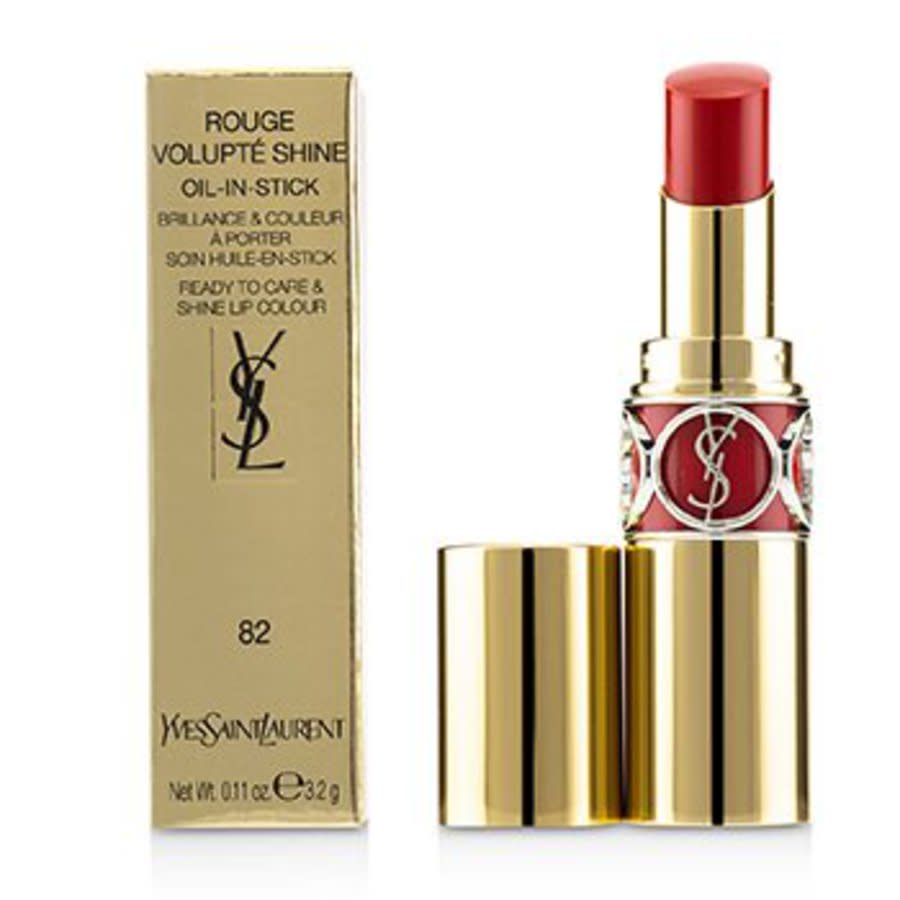 Saint Laurent Ysl / Rouge Volupte Shine Oil-in-stick Lipstick (82) Orange Crepe 0.15 oz