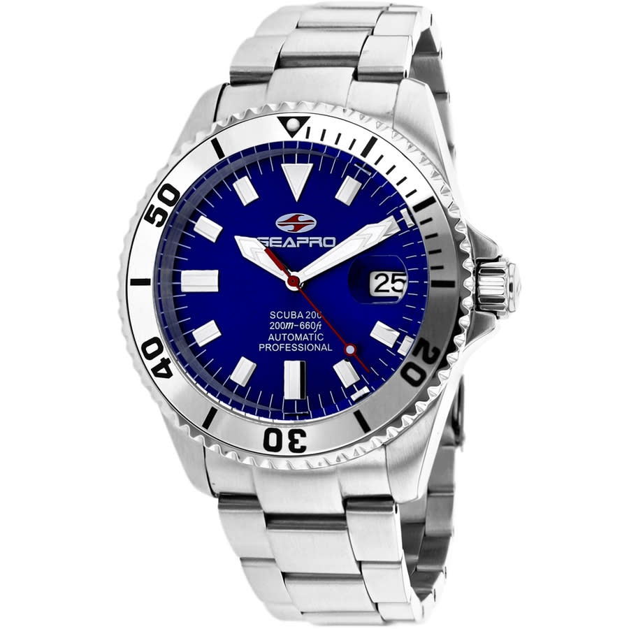 SEAPRO SEAPRO SCUBA 200 AUTOMATIC BLUE DIAL MEN'S WATCH SP4316