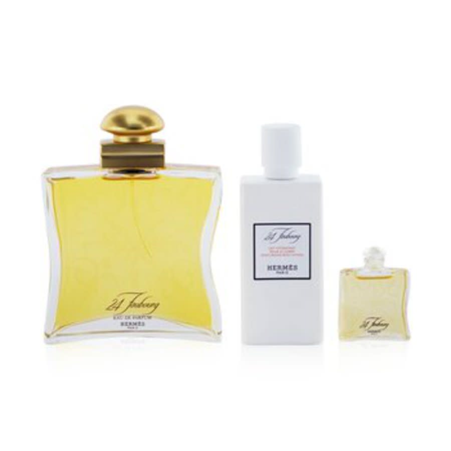 Pre-owned Hermes - 24 Faubourg Coffret: Eau De Parfum Spray 100ml/3.3oz + Eau De Parfum 7.5ml/0.25oz + Moisturizing B In N,a