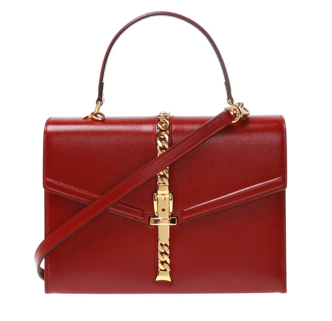 Gucci Small Sylvie 1969 Top-handle Bag In Red