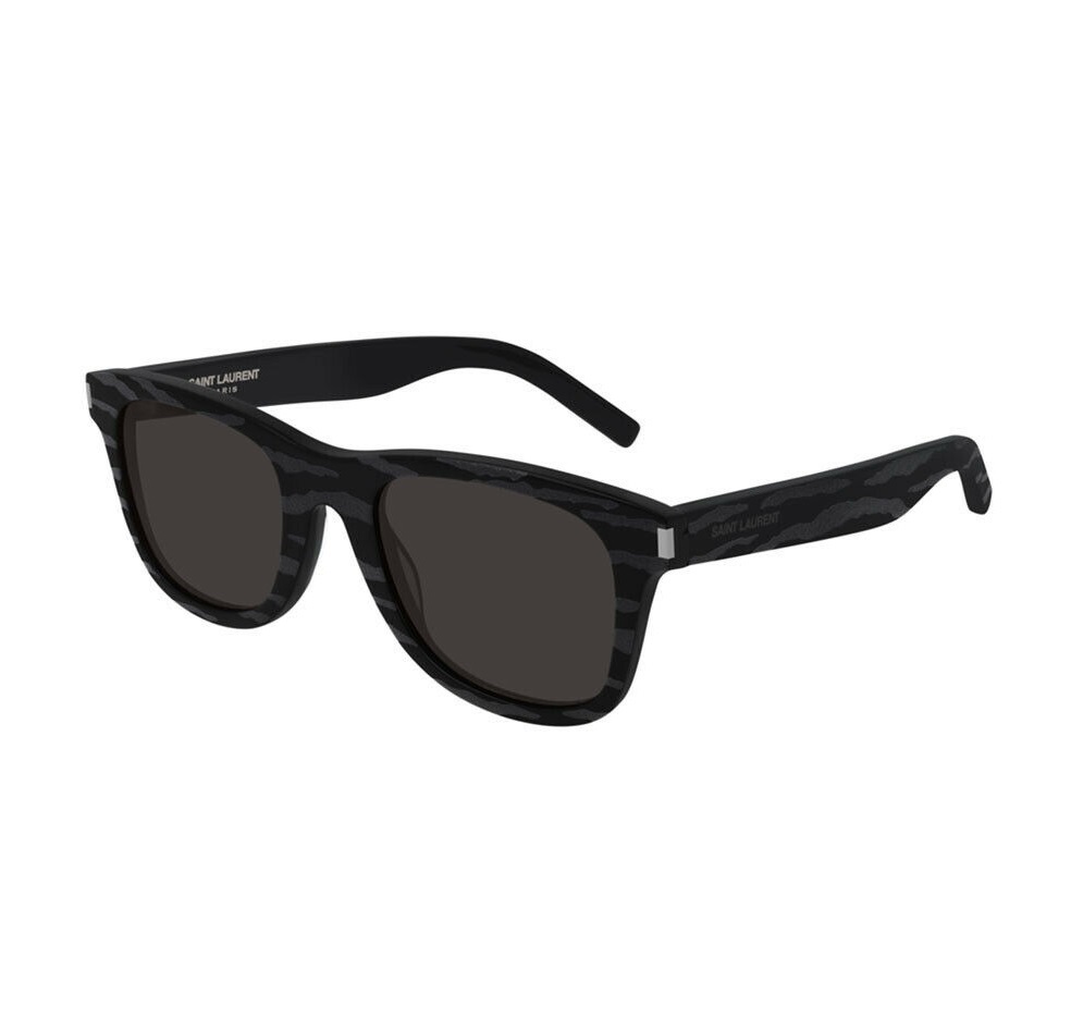 Saint Laurent Black Rectangular Unisex Sunglasses Sl51-30000167048