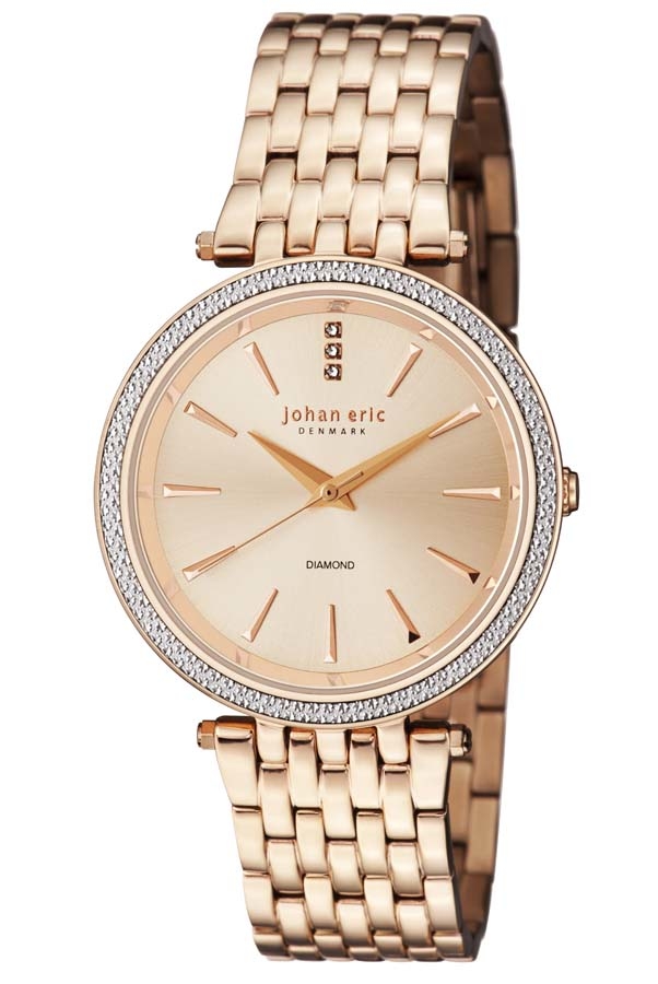 Johan Eric Fredericia Ladies Watch Je-f1000-09-009b In Gold / Gold Tone / Rose / Rose Gold / Rose Gold Tone