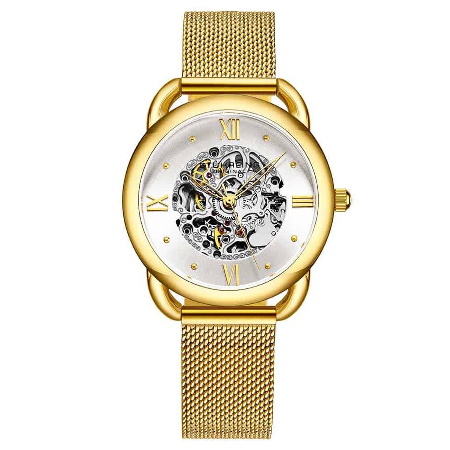 Stuhrling Original Legacy Silver-tone Dial Ladies Watch M15902 In Gold / Gold Tone / Silver / Yellow