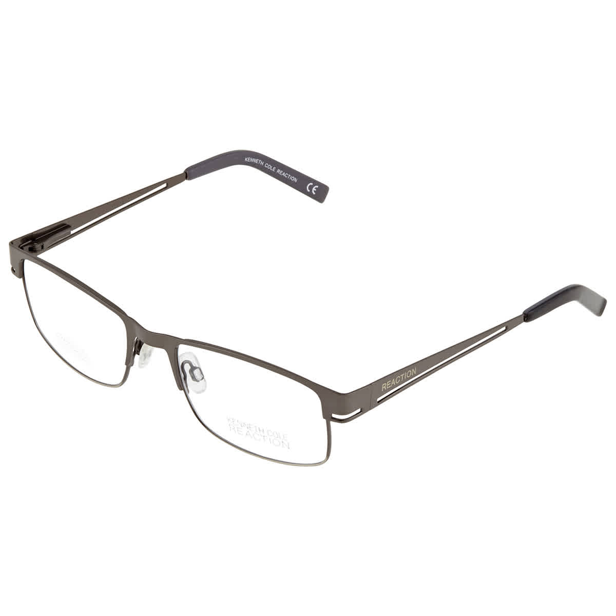 KENNETH COLE REACTION MENS GUNMETAL SQUARE EYEGLASS FRAMES KC0697 9 52
